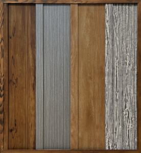 wood Grain Product Sample Board All Options on Board and Batten Siding